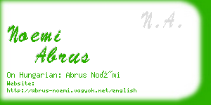 noemi abrus business card